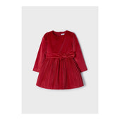 Mayoral Girls Red Velvet Dress